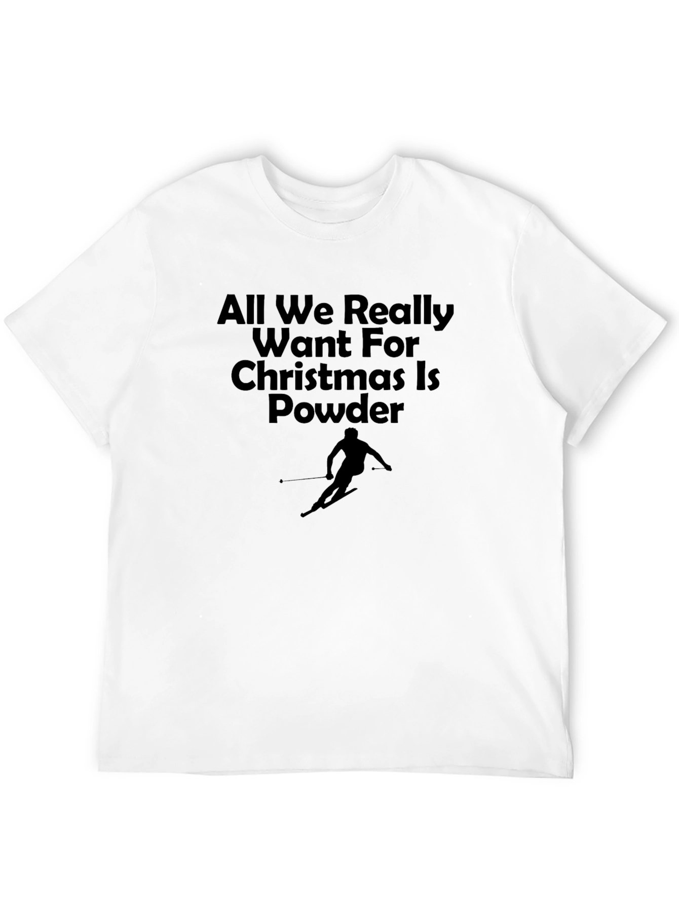Powder Christmas T-Shirt | Holiday Ski Apparel