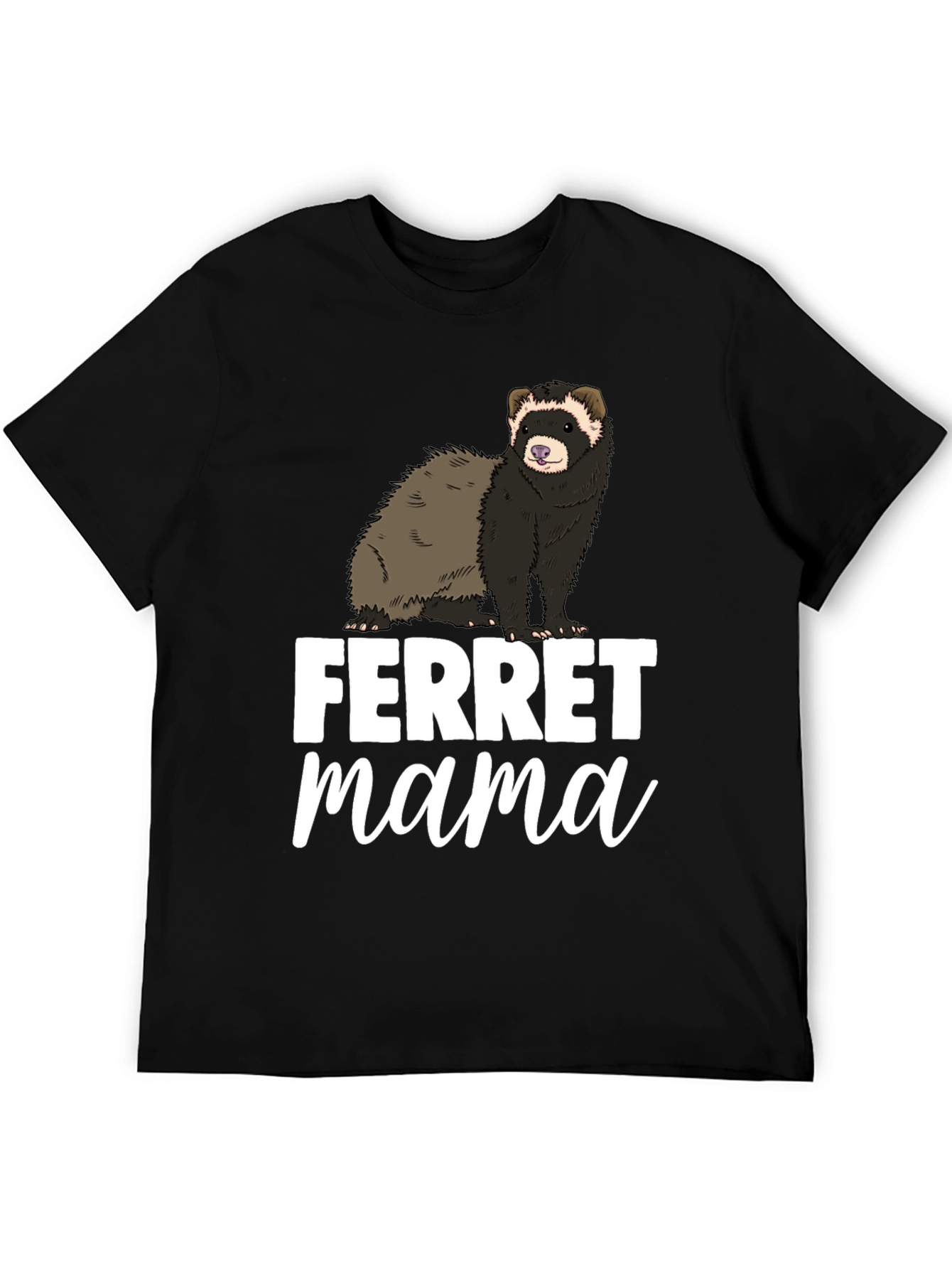 Ferret Mama Black Graphic Tee