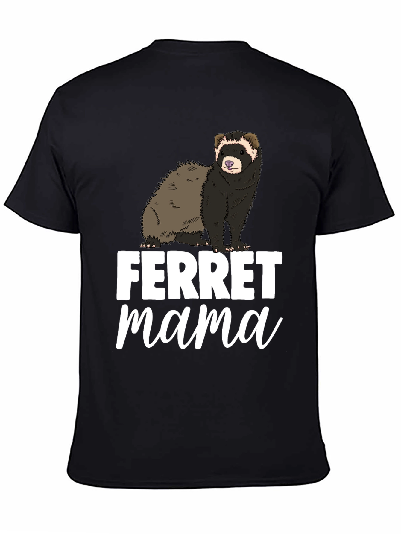 Ferret Mama Black Graphic Tee