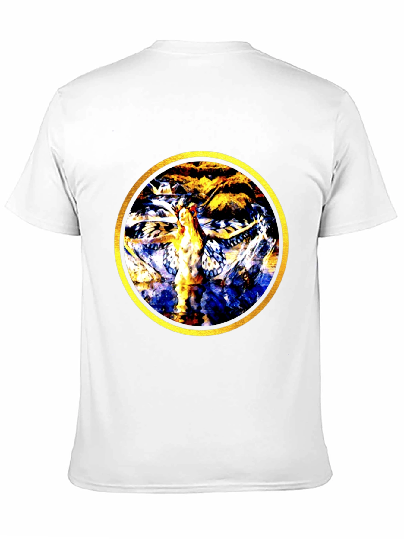 Abstract Butterfly Circle Graphic Tee