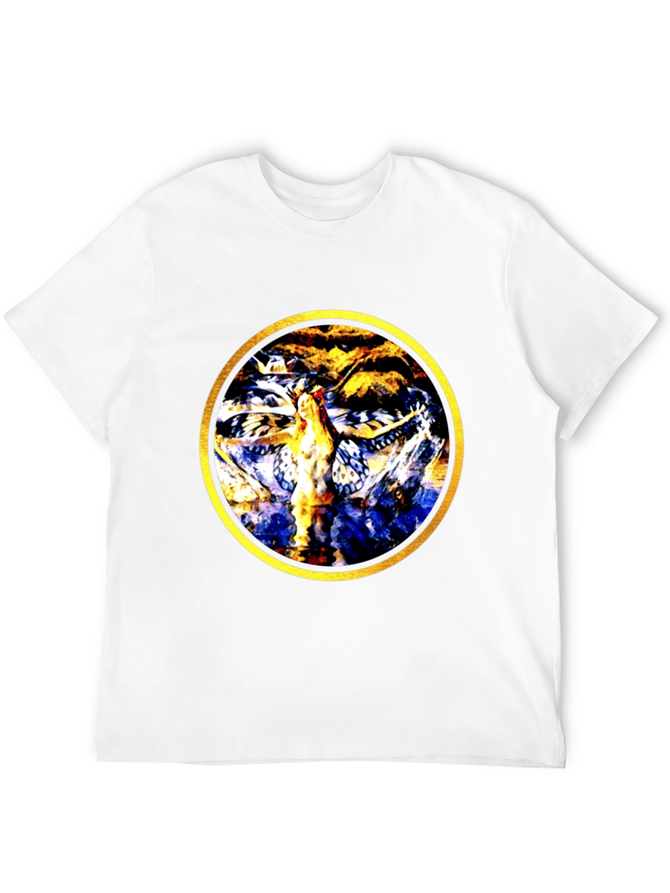 Abstract Butterfly Circle Graphic Tee