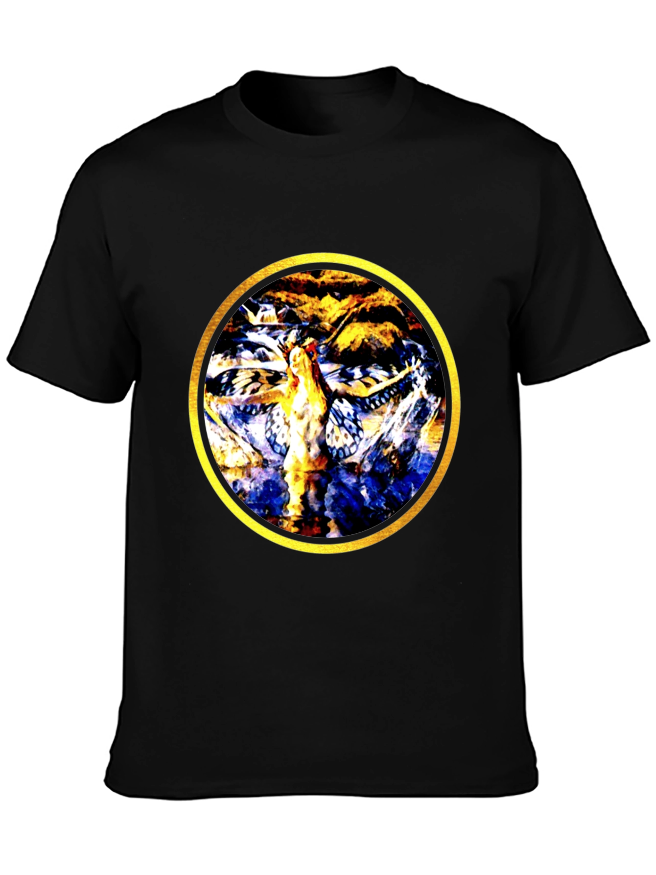 Abstract Butterfly Circle Graphic Tee