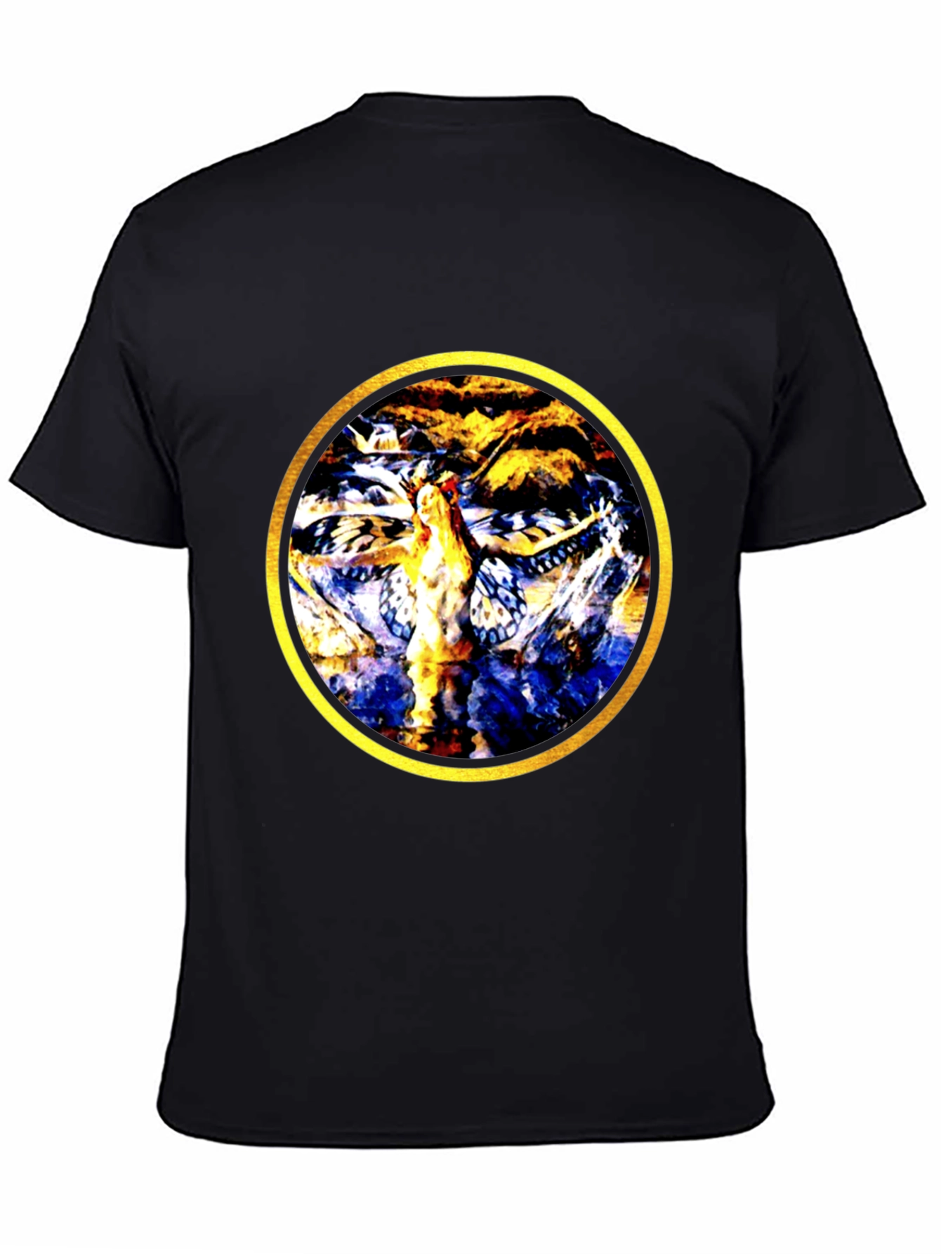 Abstract Butterfly Circle Graphic Tee