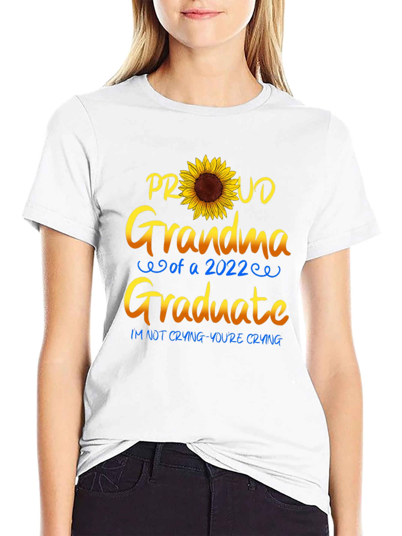 Proud Grandma 2022 Graduate Sunflower T-Shirt
