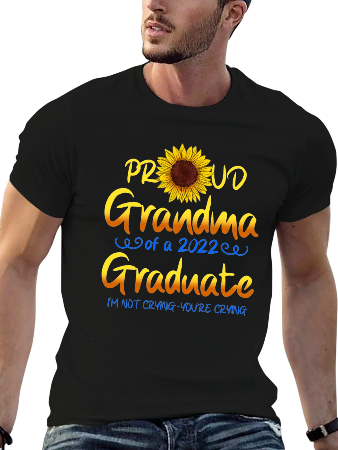 Proud Grandma 2022 Graduate Sunflower T-Shirt