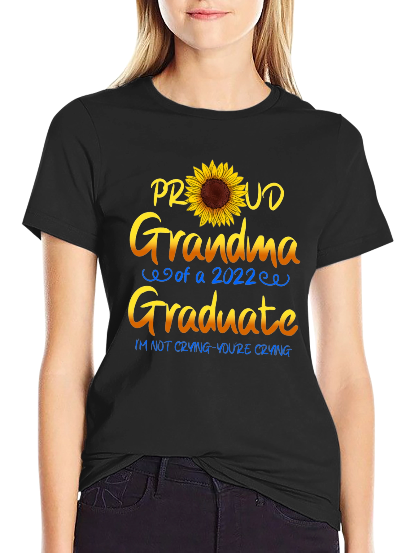 Proud Grandma 2022 Graduate Sunflower T-Shirt