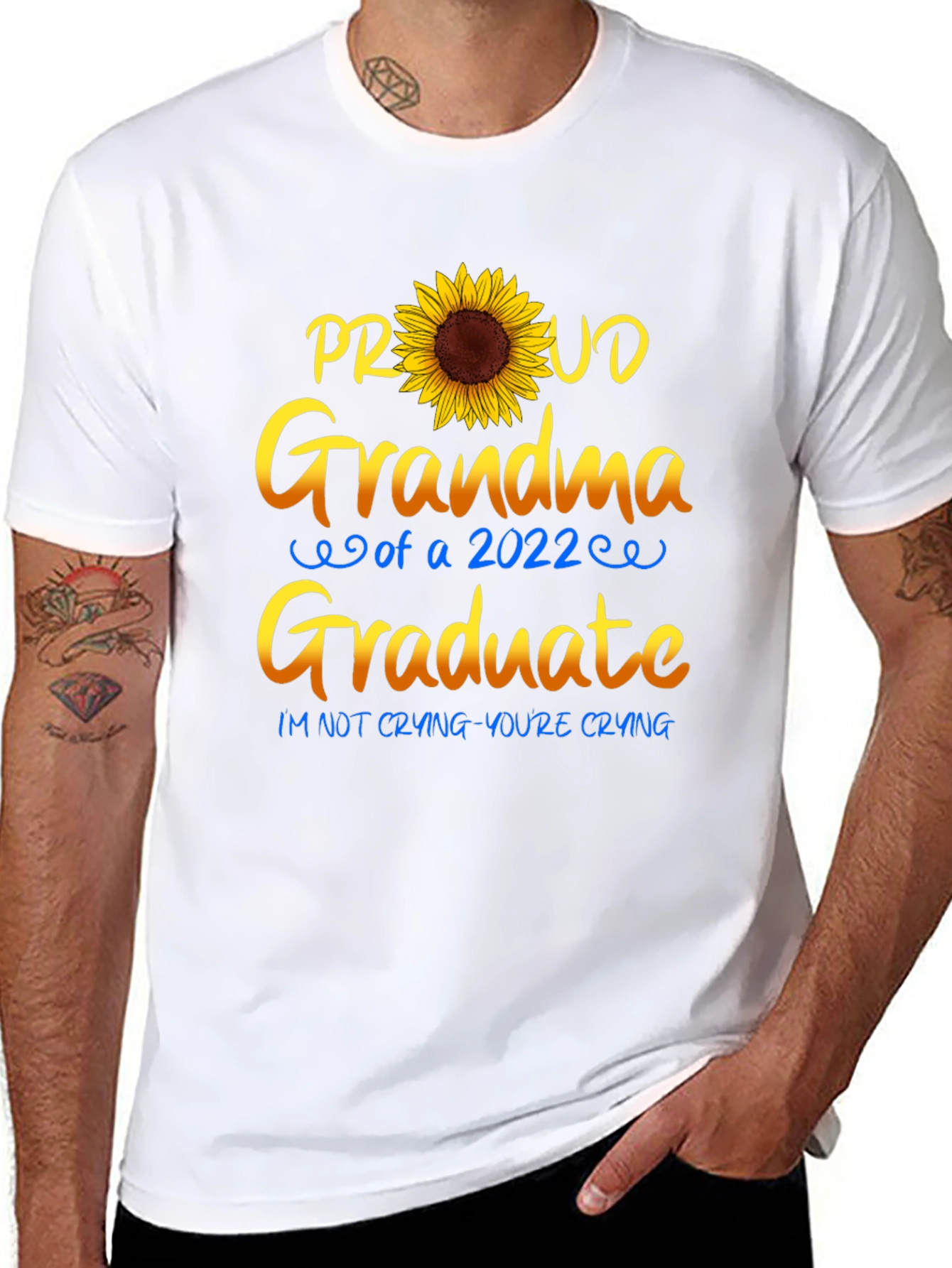Proud Grandma 2022 Graduate Sunflower T-Shirt