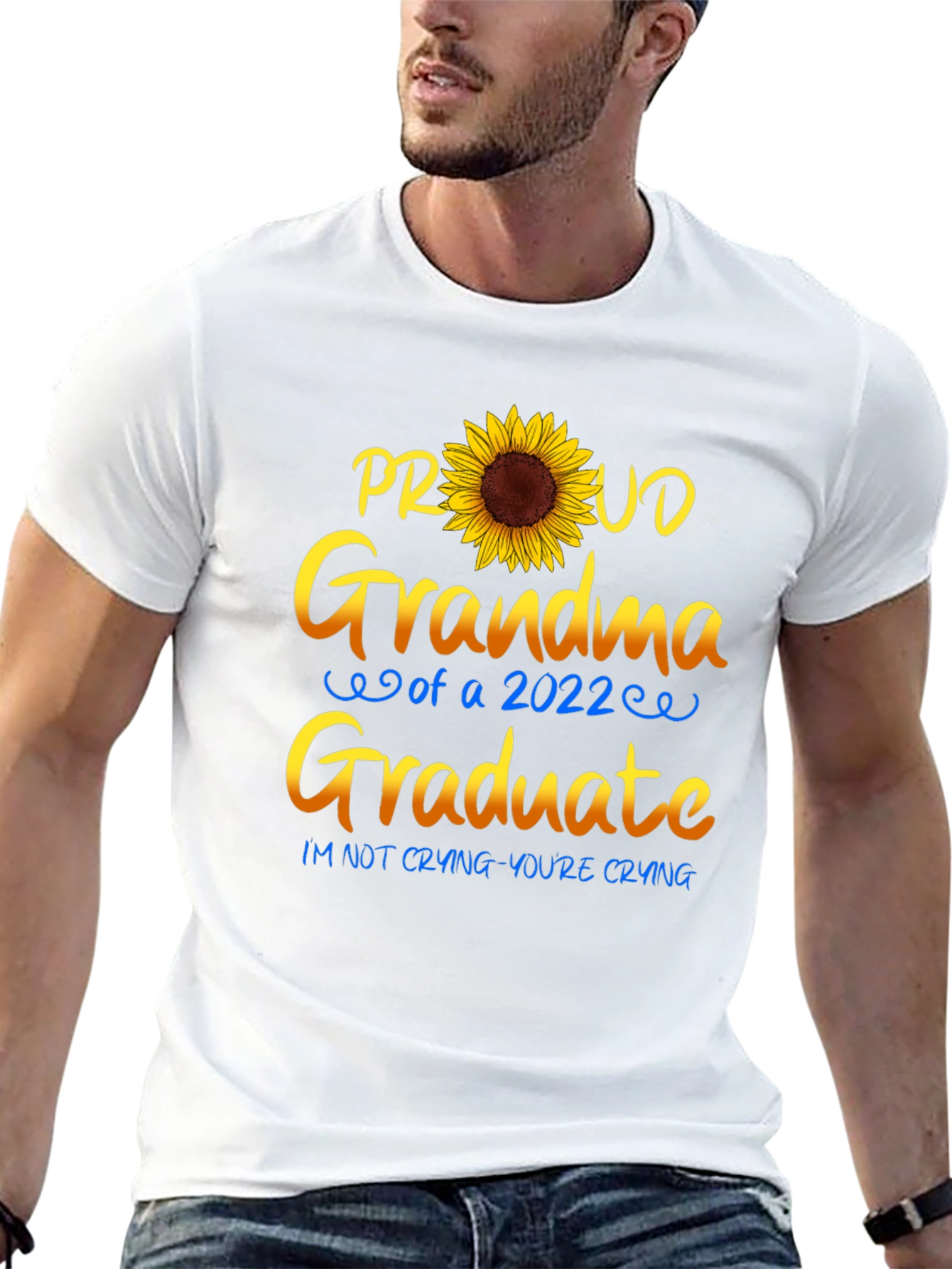 Proud Grandma 2022 Graduate Sunflower T-Shirt