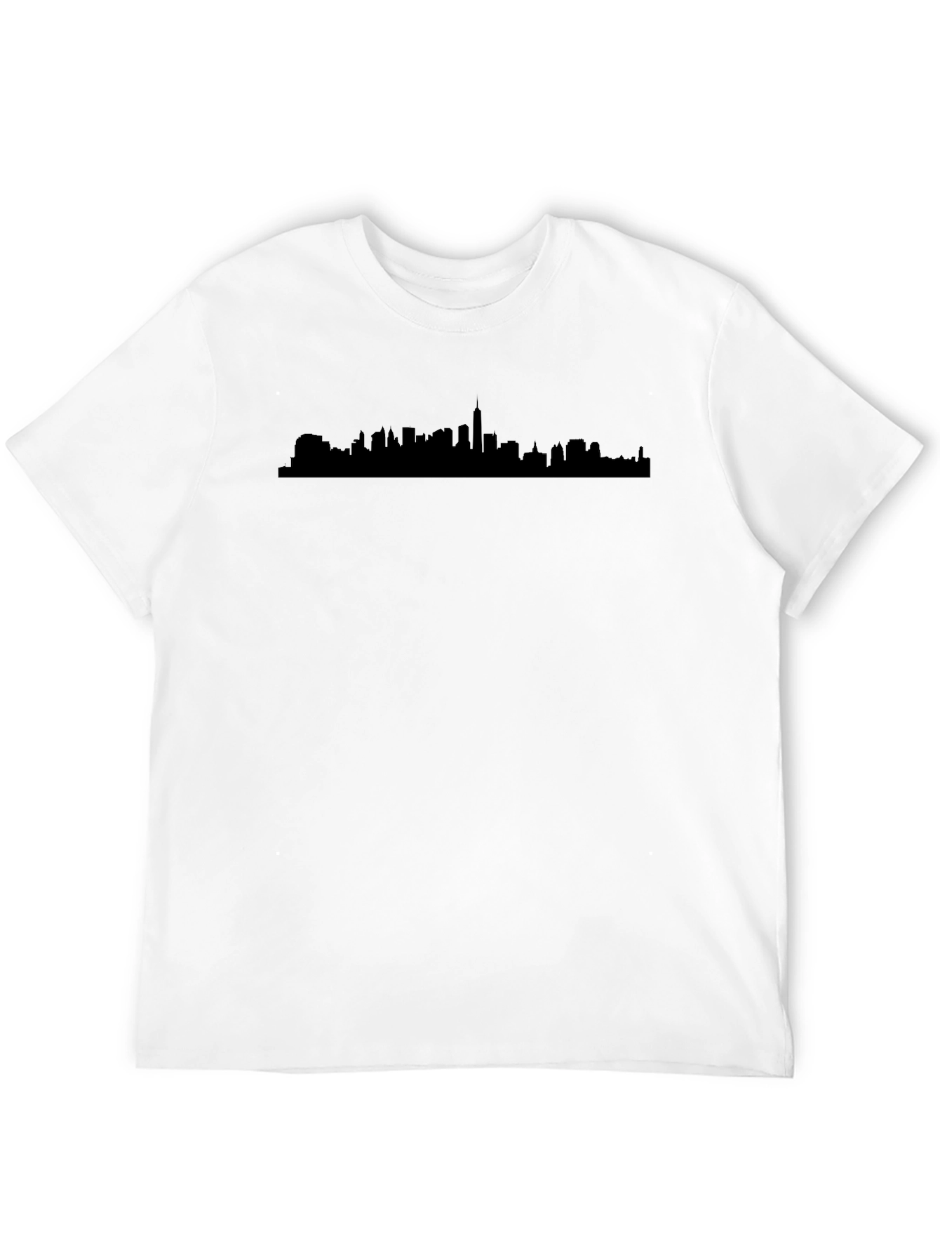 Cityscape Silhouette Black Tee
