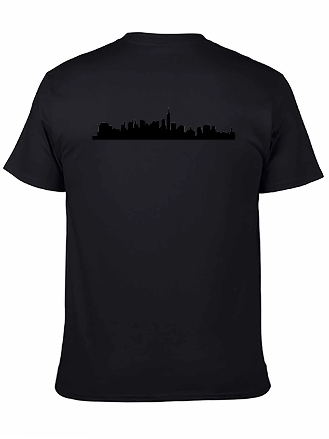 Cityscape Silhouette Black Tee