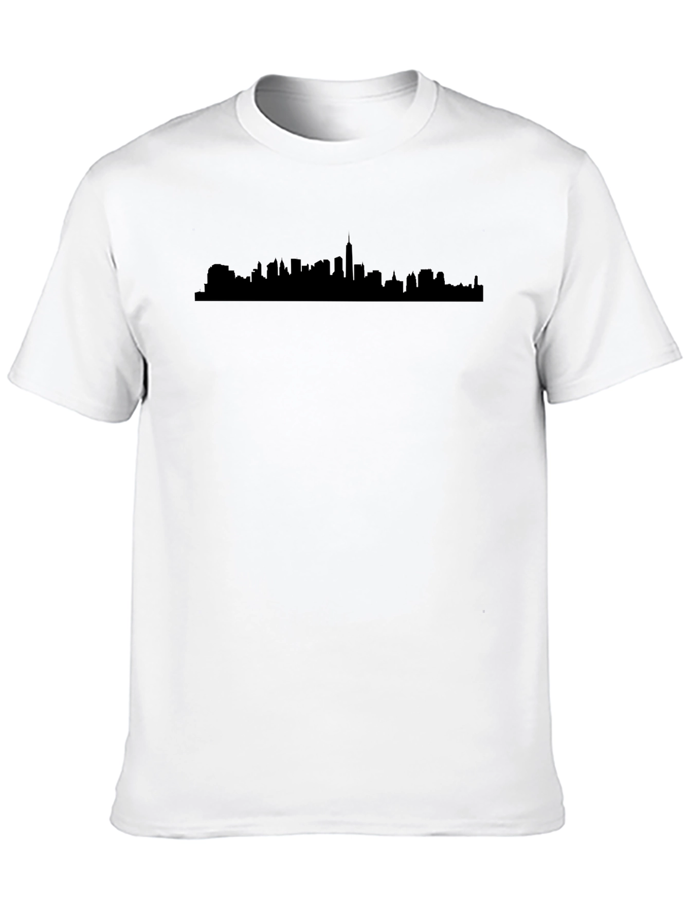 Cityscape Silhouette Black Tee