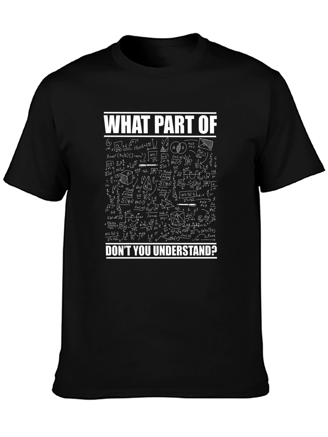 Math Equations T-Shirt - What Part Dont You Understand