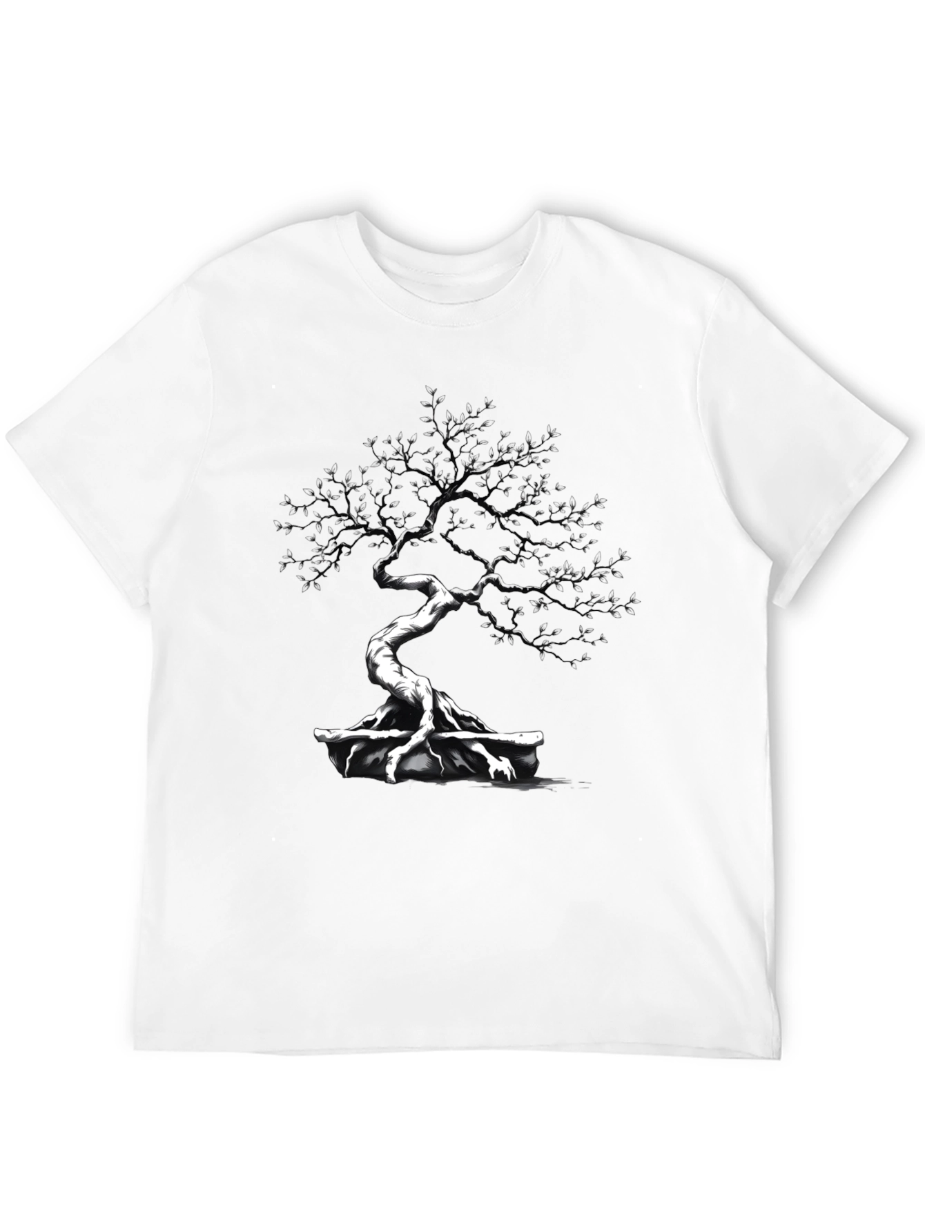 Bonsai Tree Graphic T-Shirt - Artistic Design