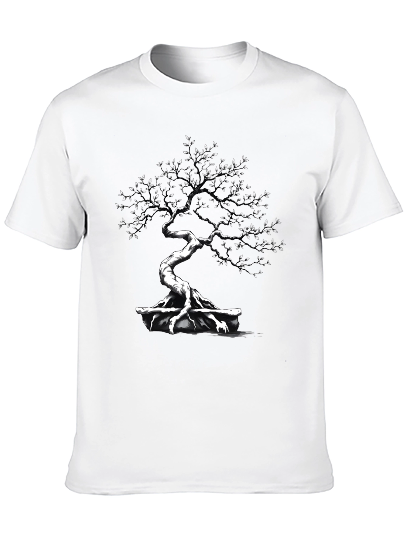 Bonsai Tree Graphic T-Shirt - Artistic Design