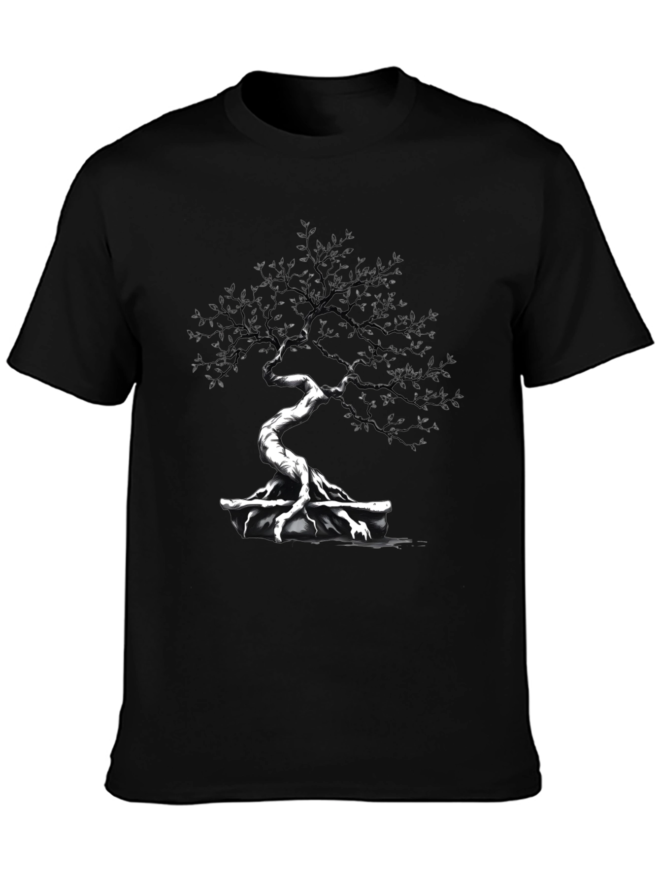 Bonsai Tree Graphic T-Shirt - Artistic Design