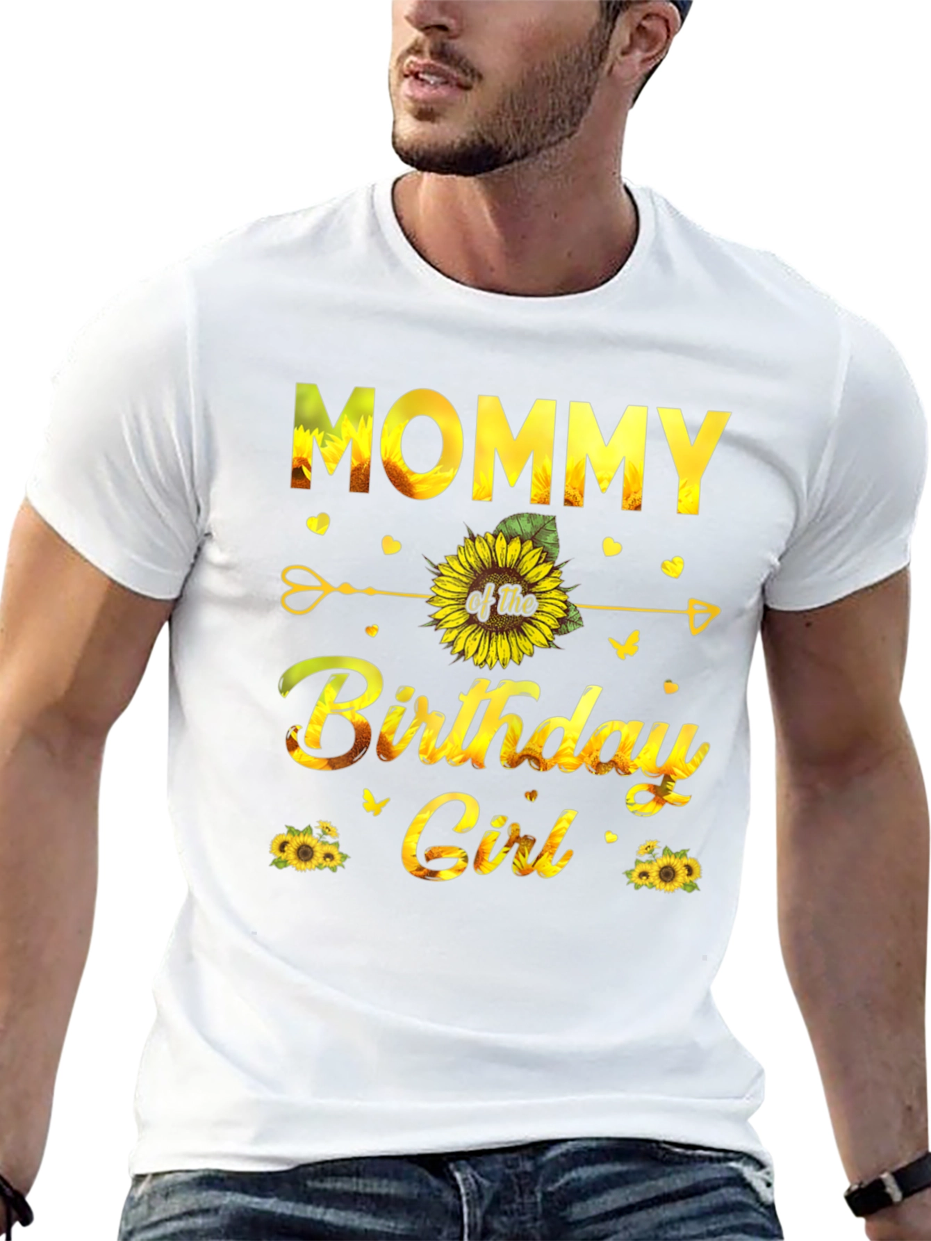 Mommy of the Birthday Girl Sunflower T-Shirt