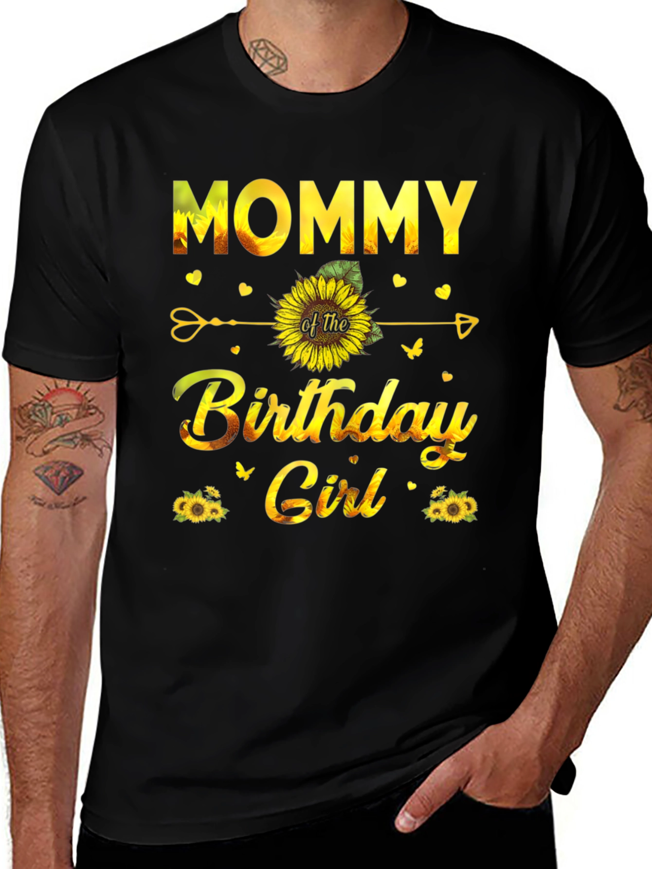 Mommy of the Birthday Girl Sunflower T-Shirt