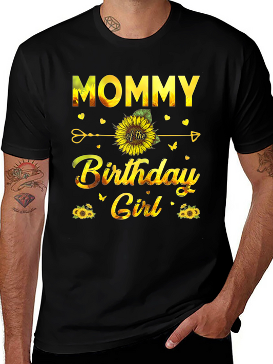 Mommy of the Birthday Girl Sunflower T-Shirt