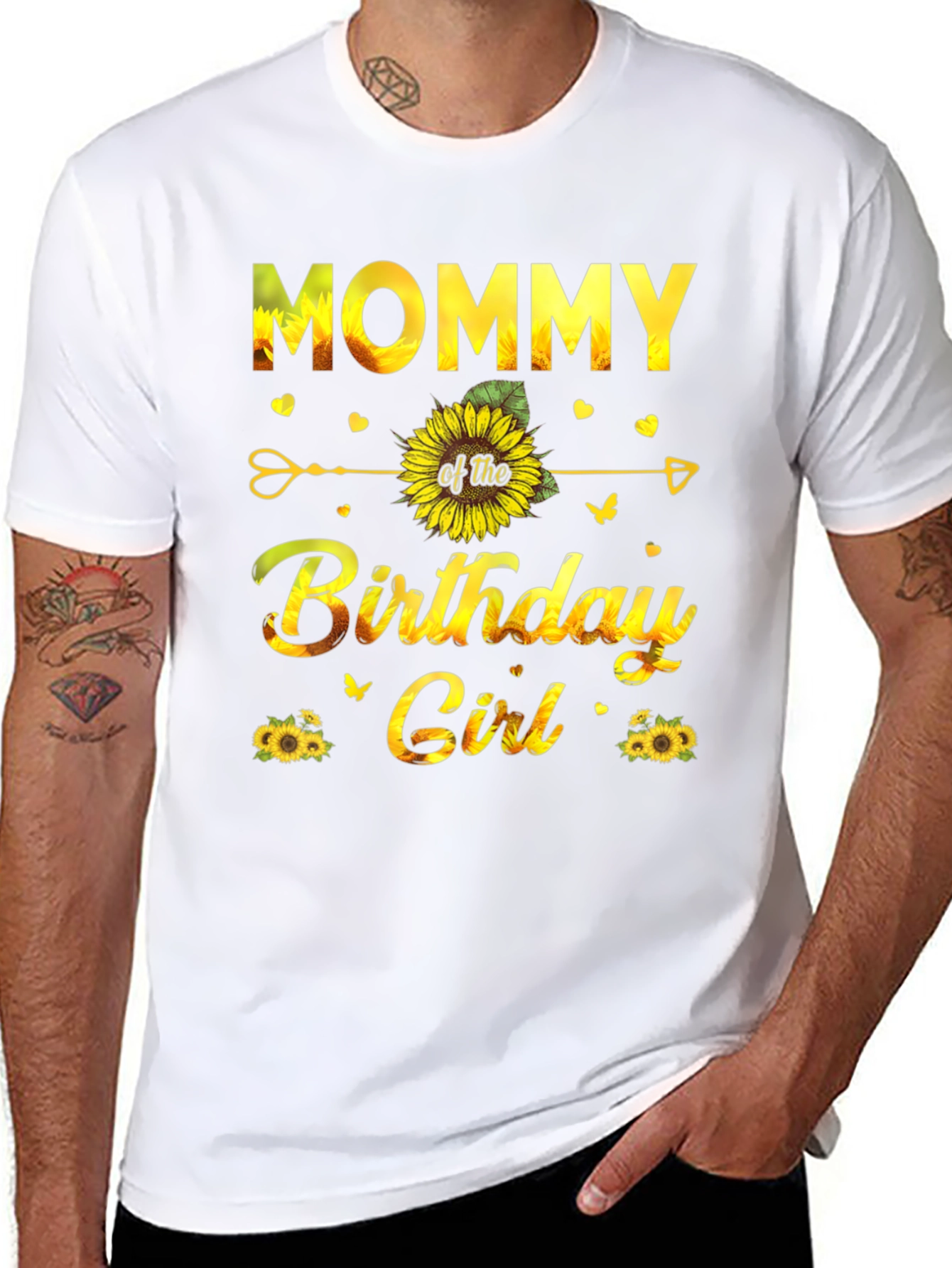 Mommy of the Birthday Girl Sunflower T-Shirt