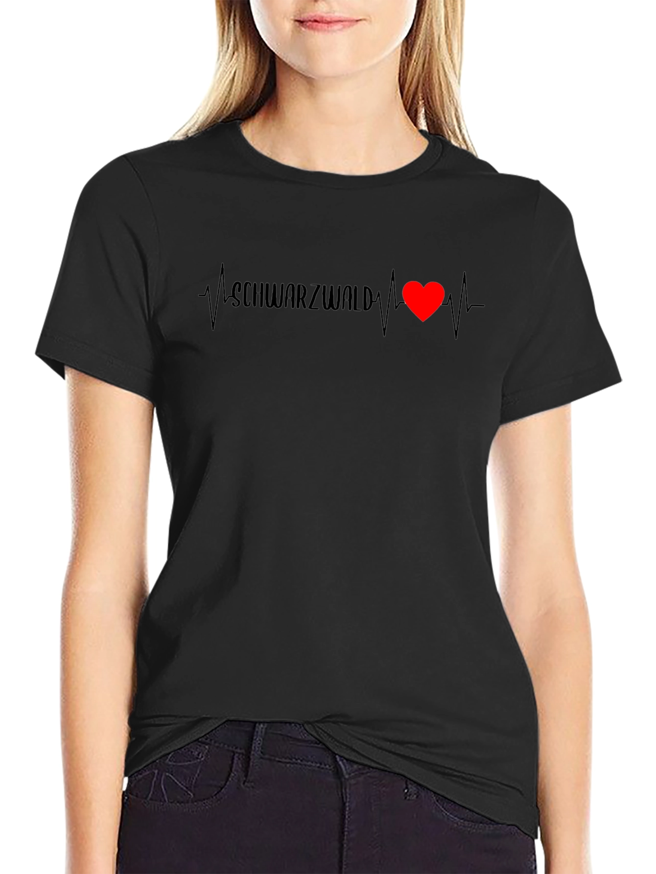 Schwarzwald Heartbeat Black T-Shirt