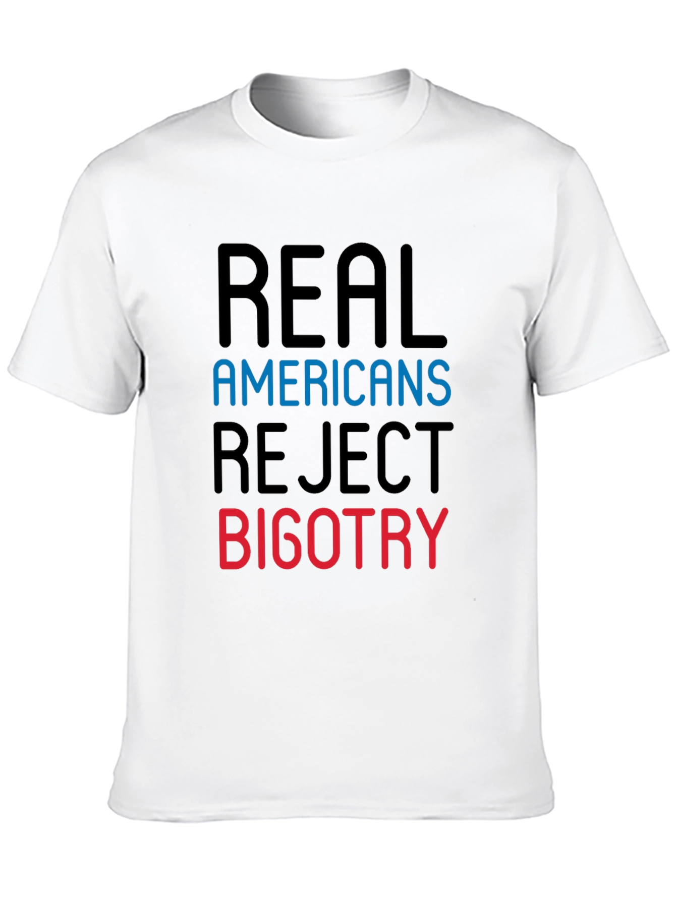 Real Americans Reject Bigotry Graphic Tee