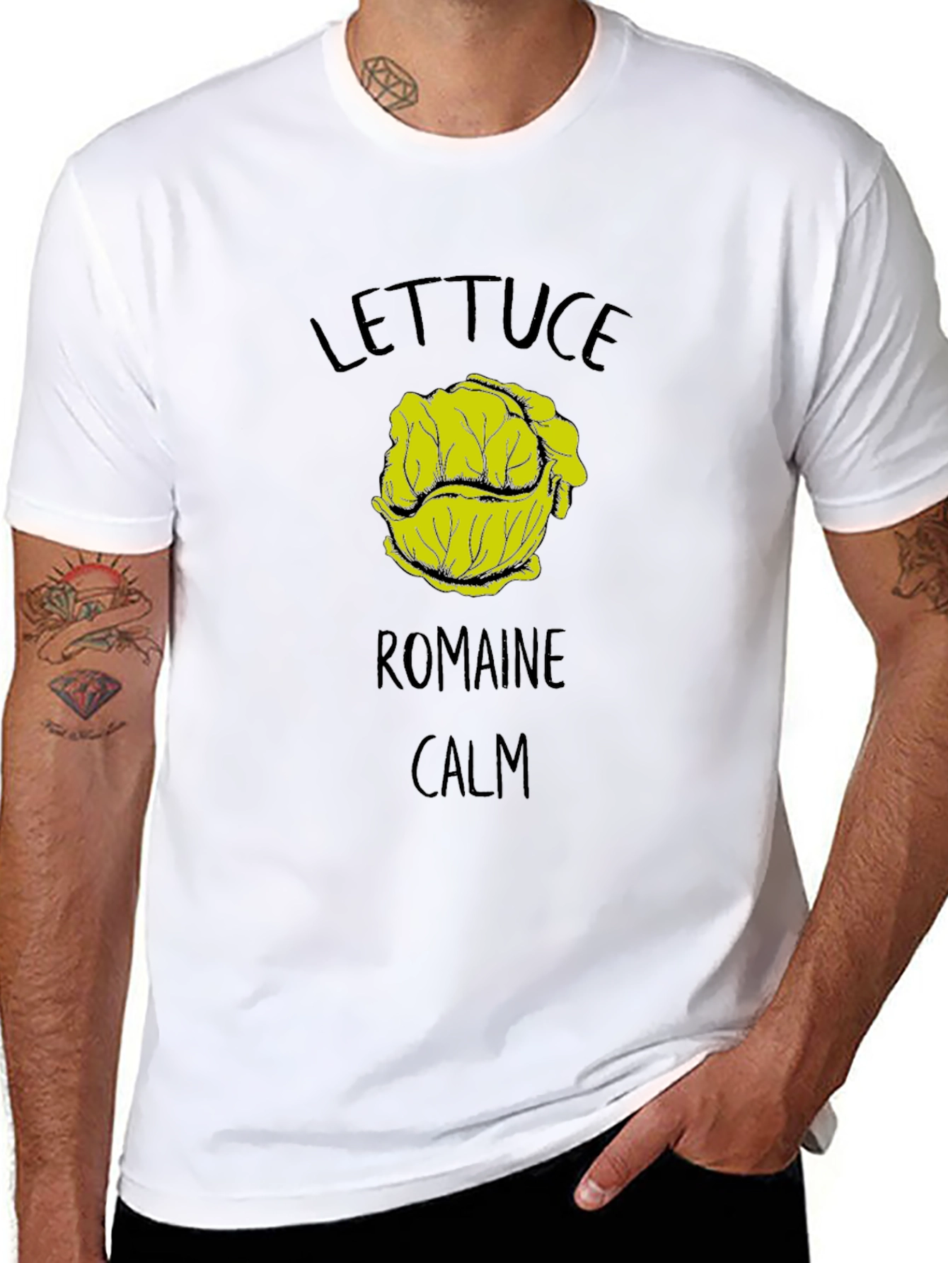 Lettuce Romaine Calm Graphic T-Shirt