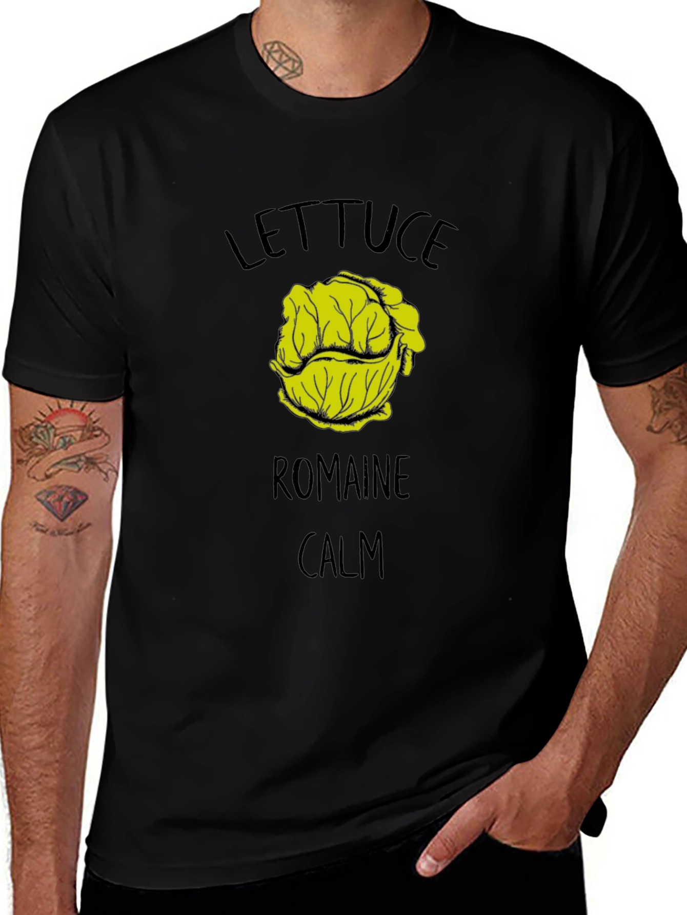 Lettuce Romaine Calm Graphic T-Shirt