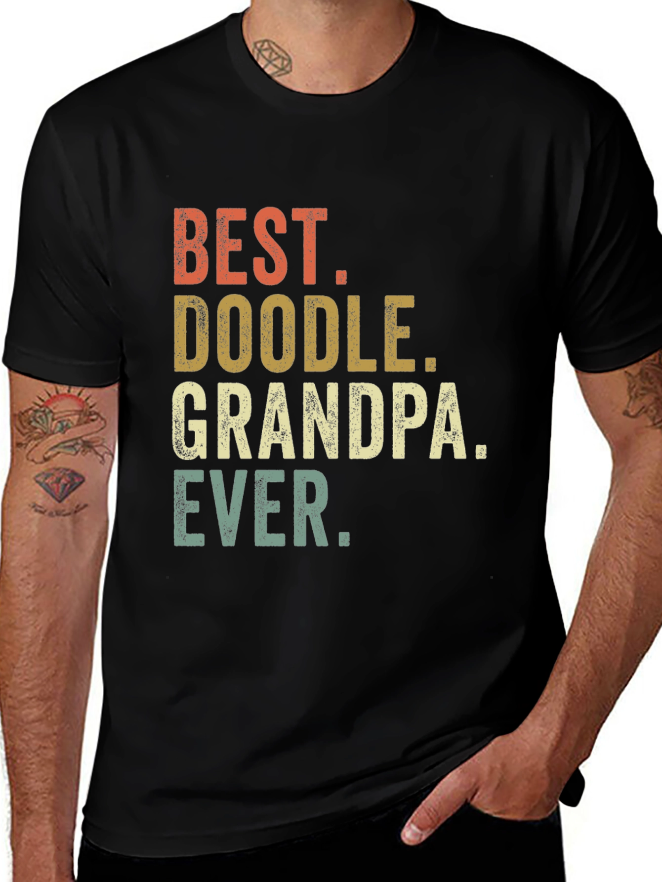 Best Doodle Grandpa Ever T-Shirt