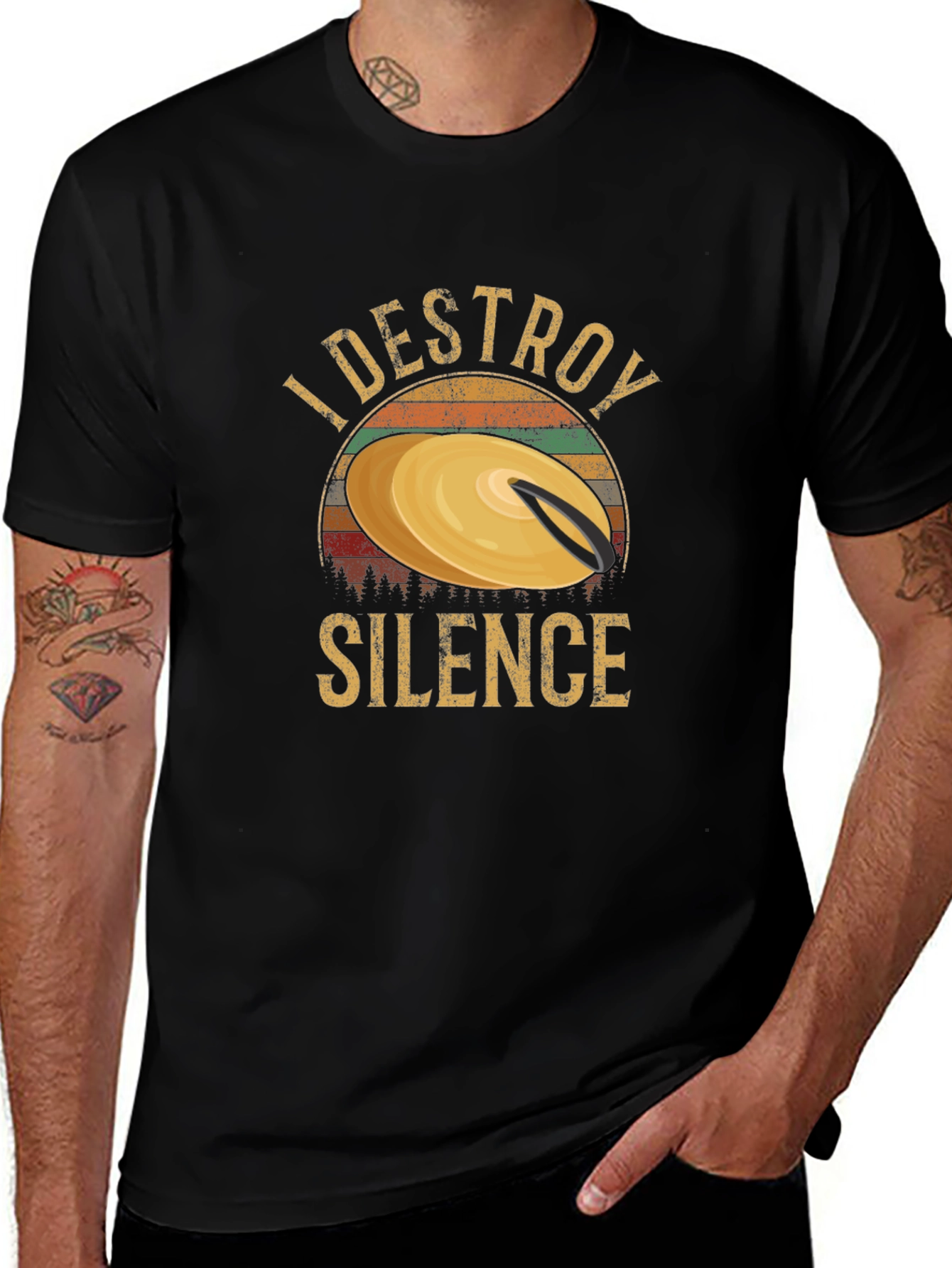 I Destroy Silence Drummer T-Shirt