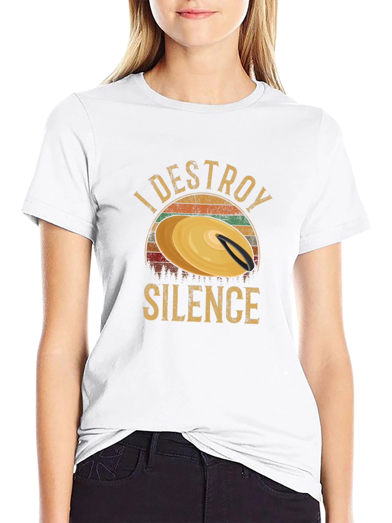 I Destroy Silence Drummer T-Shirt