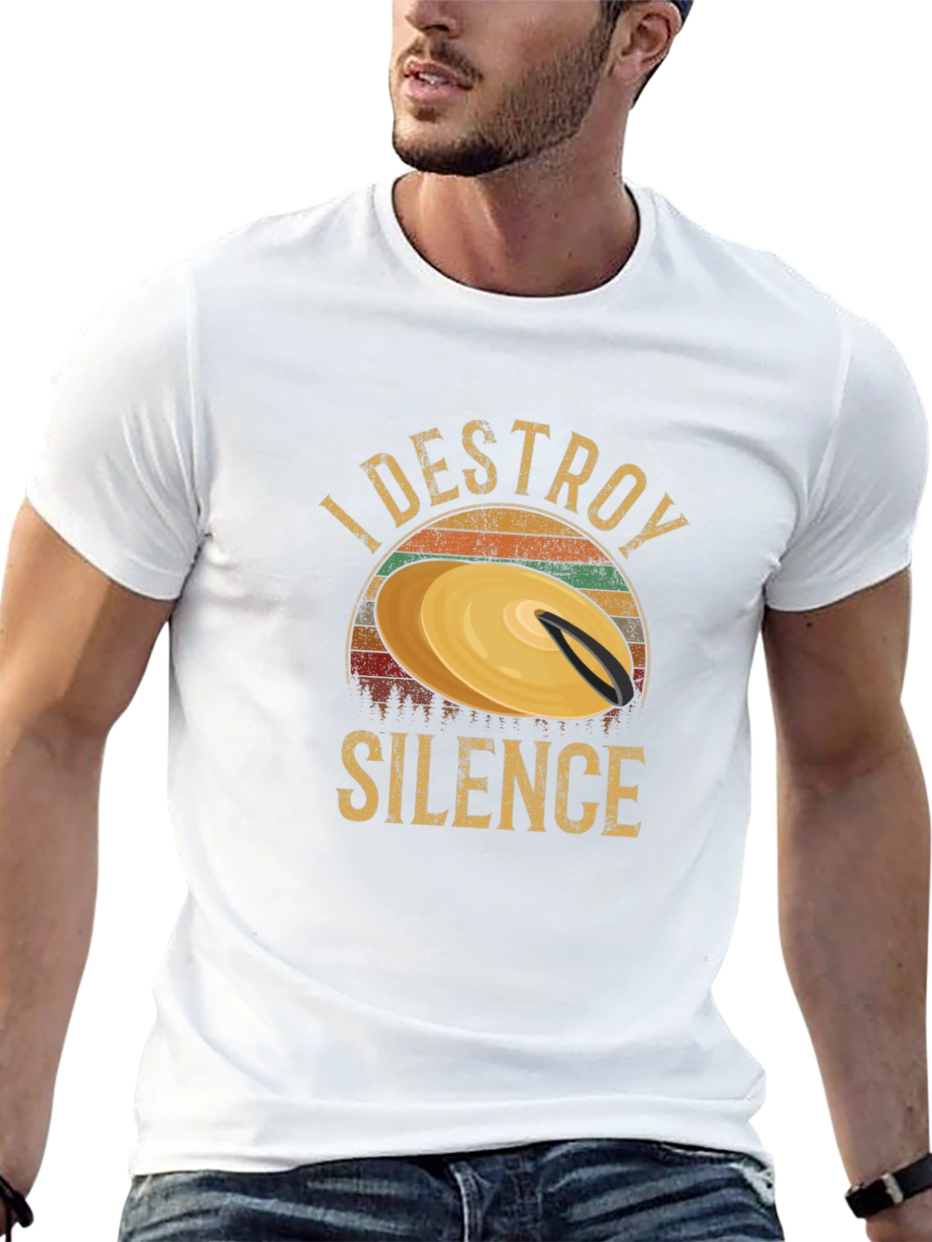 I Destroy Silence Drummer T-Shirt