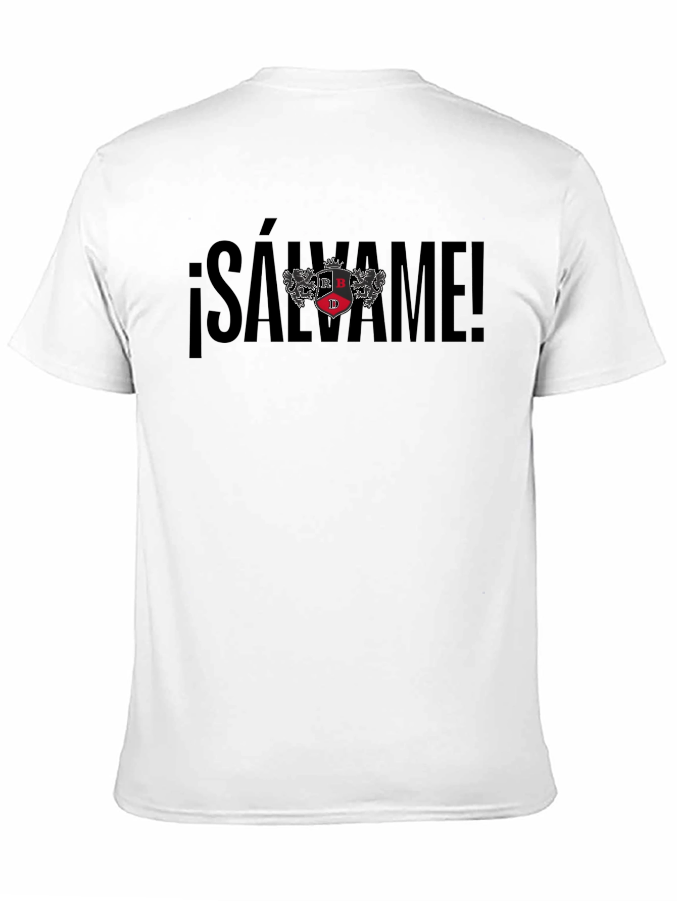 Salvame T-Shirt - Black Cotton Blend Graphic Tee