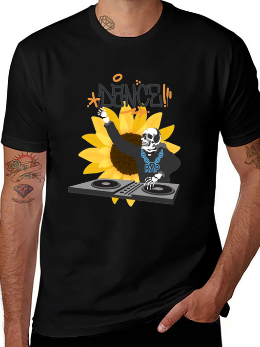 DJ Skeleton T-Shirt - Sunflower Dance Party