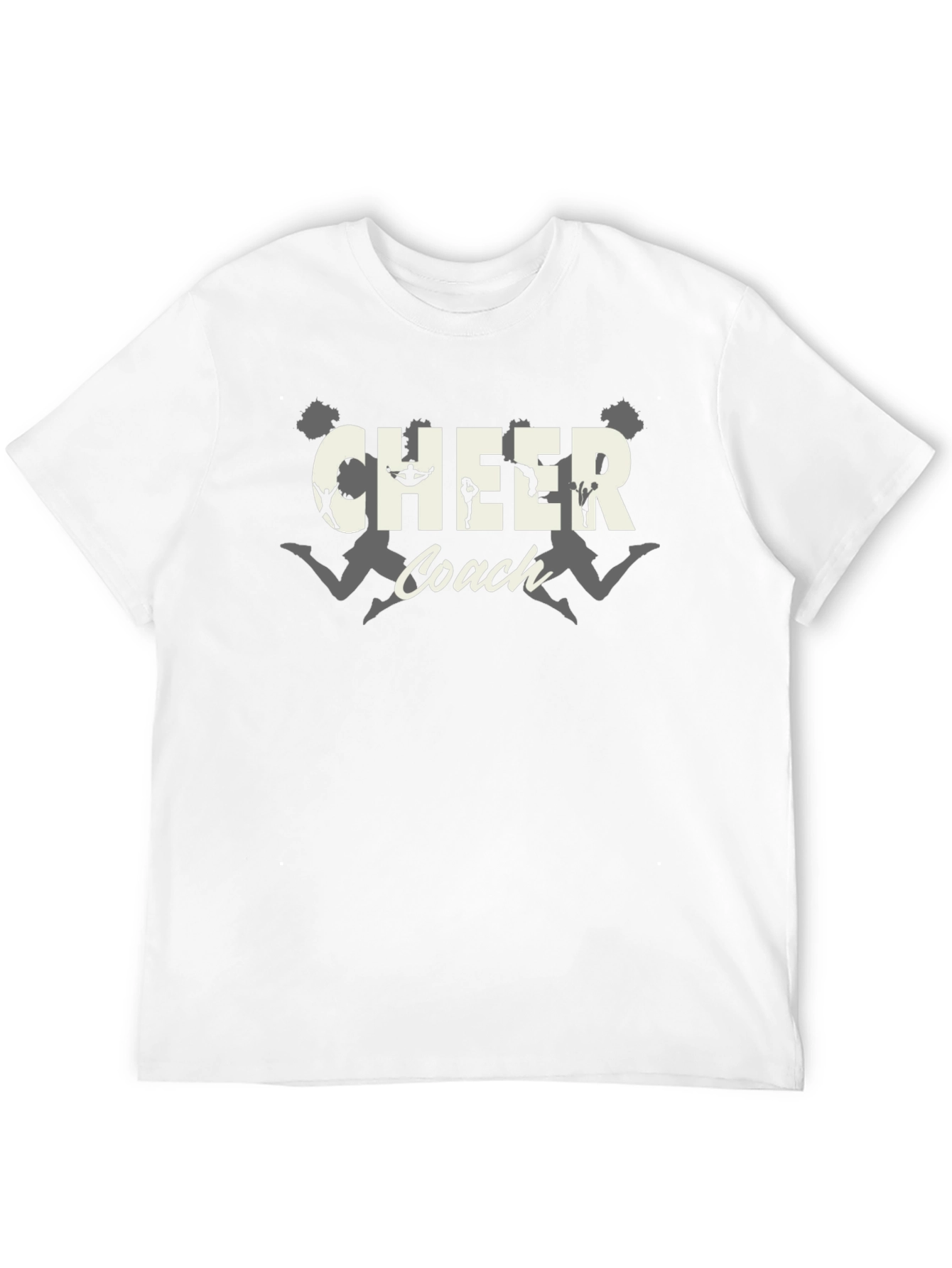 Cheer Coach T-Shirt - Black Graphic Tee
