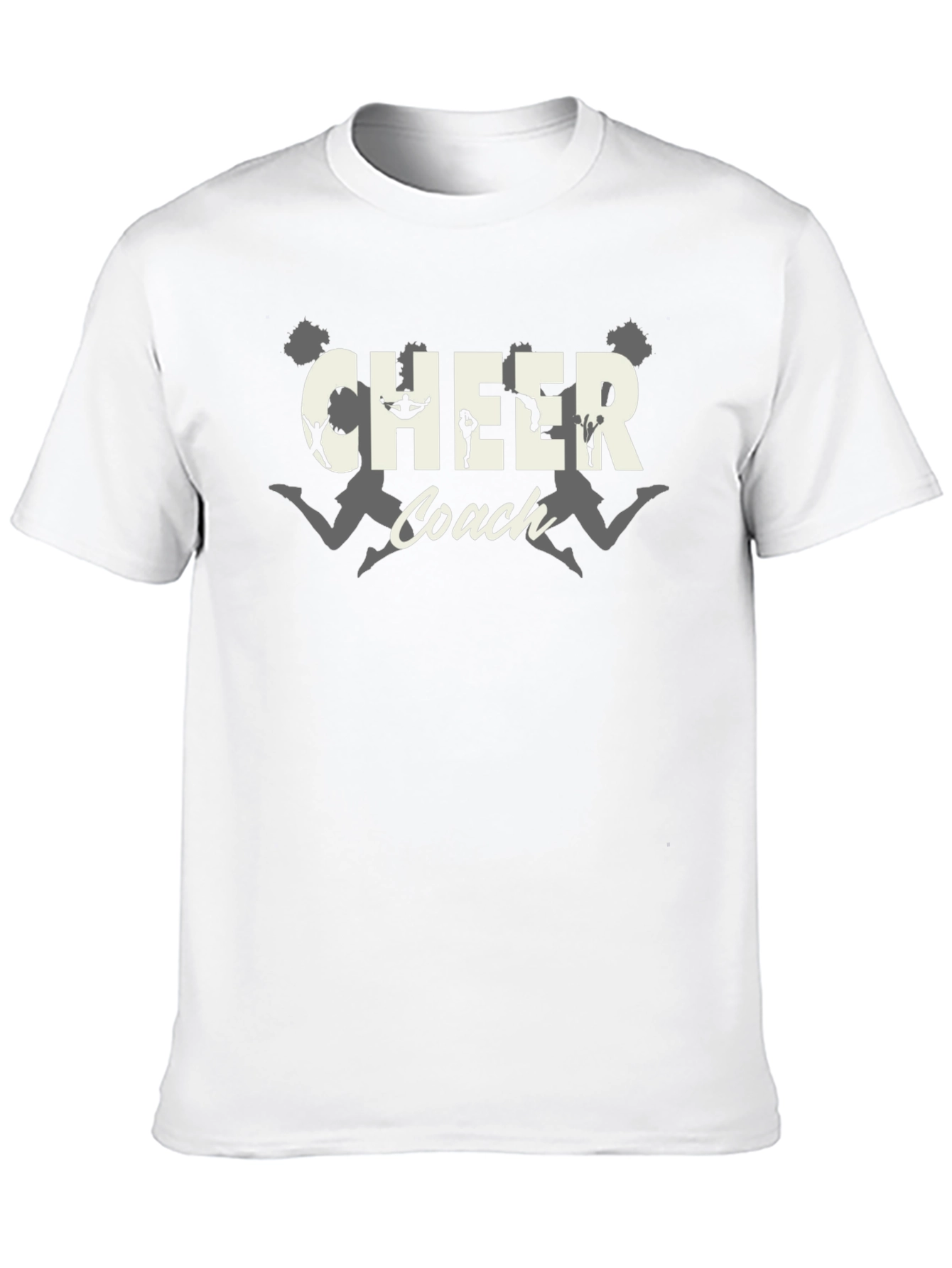 Cheer Coach T-Shirt - Black Graphic Tee