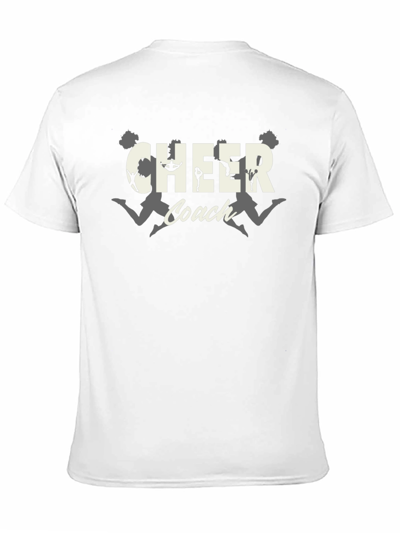 Cheer Coach T-Shirt - Black Graphic Tee