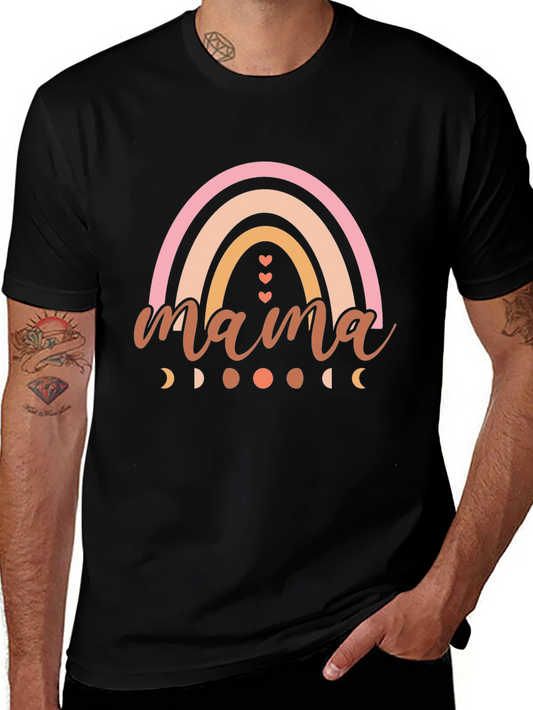 Mama Rainbow Graphic Tee - Stylish Comfort