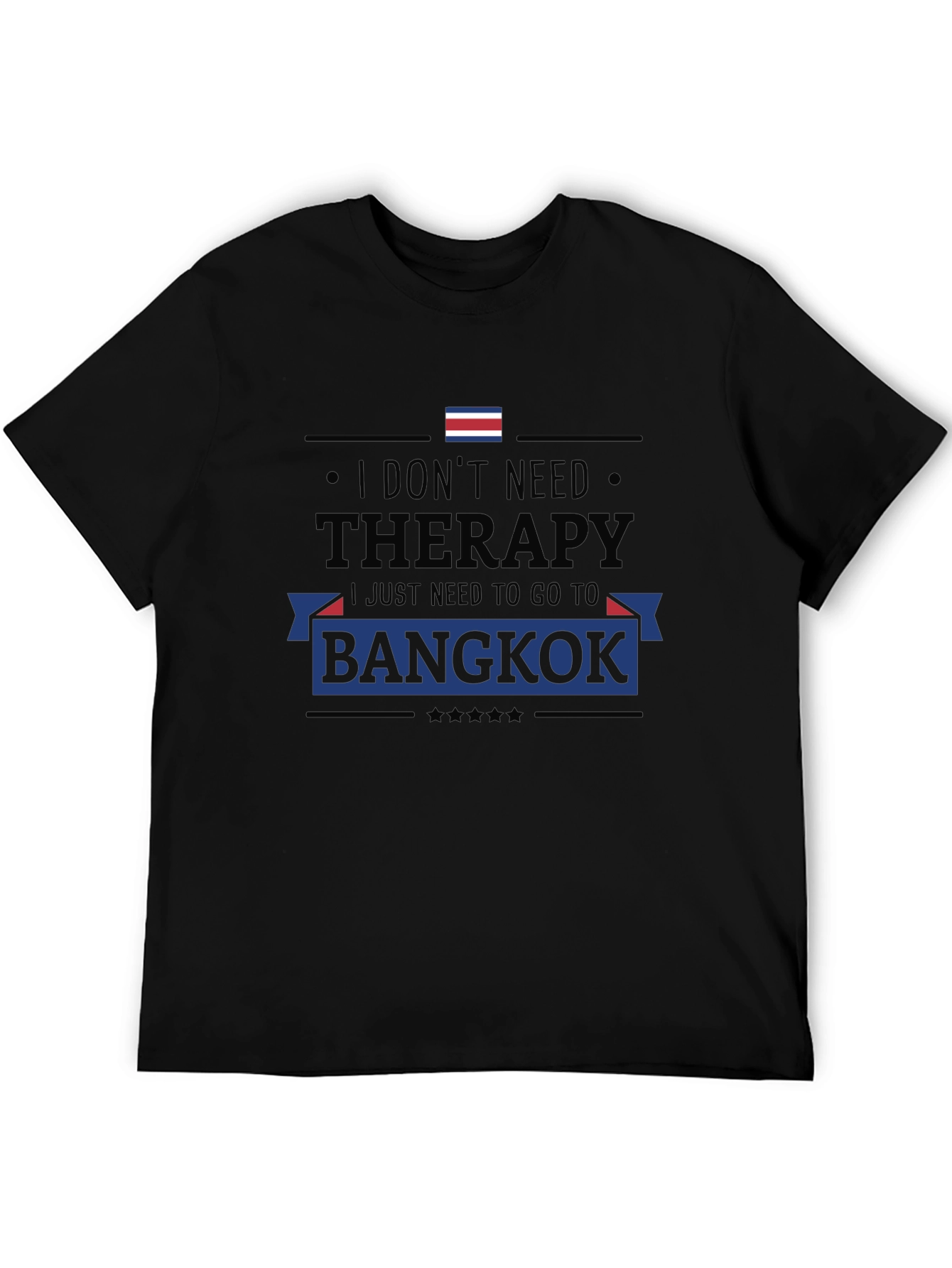 Bangkok Therapy Black Graphic Tee
