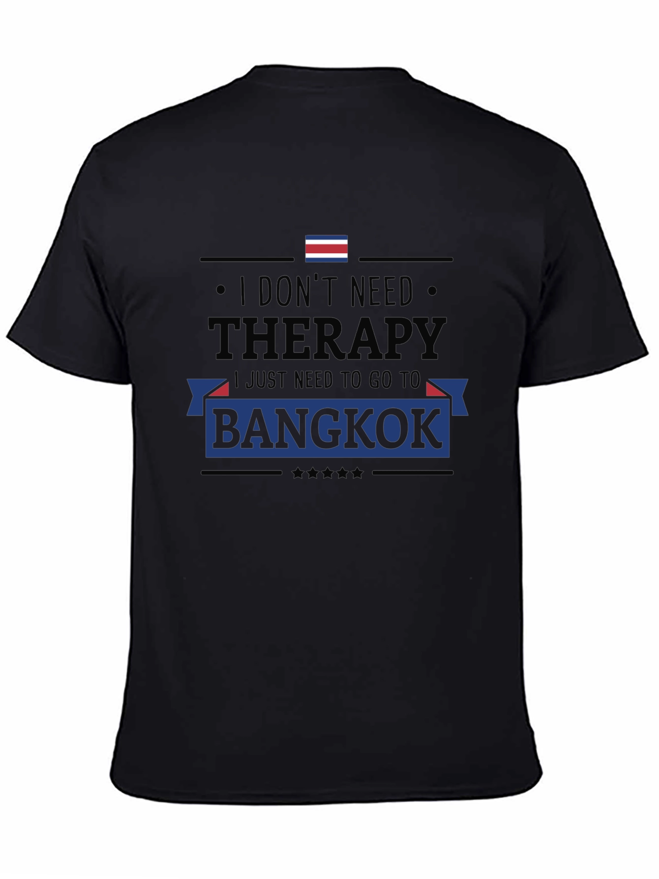 Bangkok Therapy Black Graphic Tee