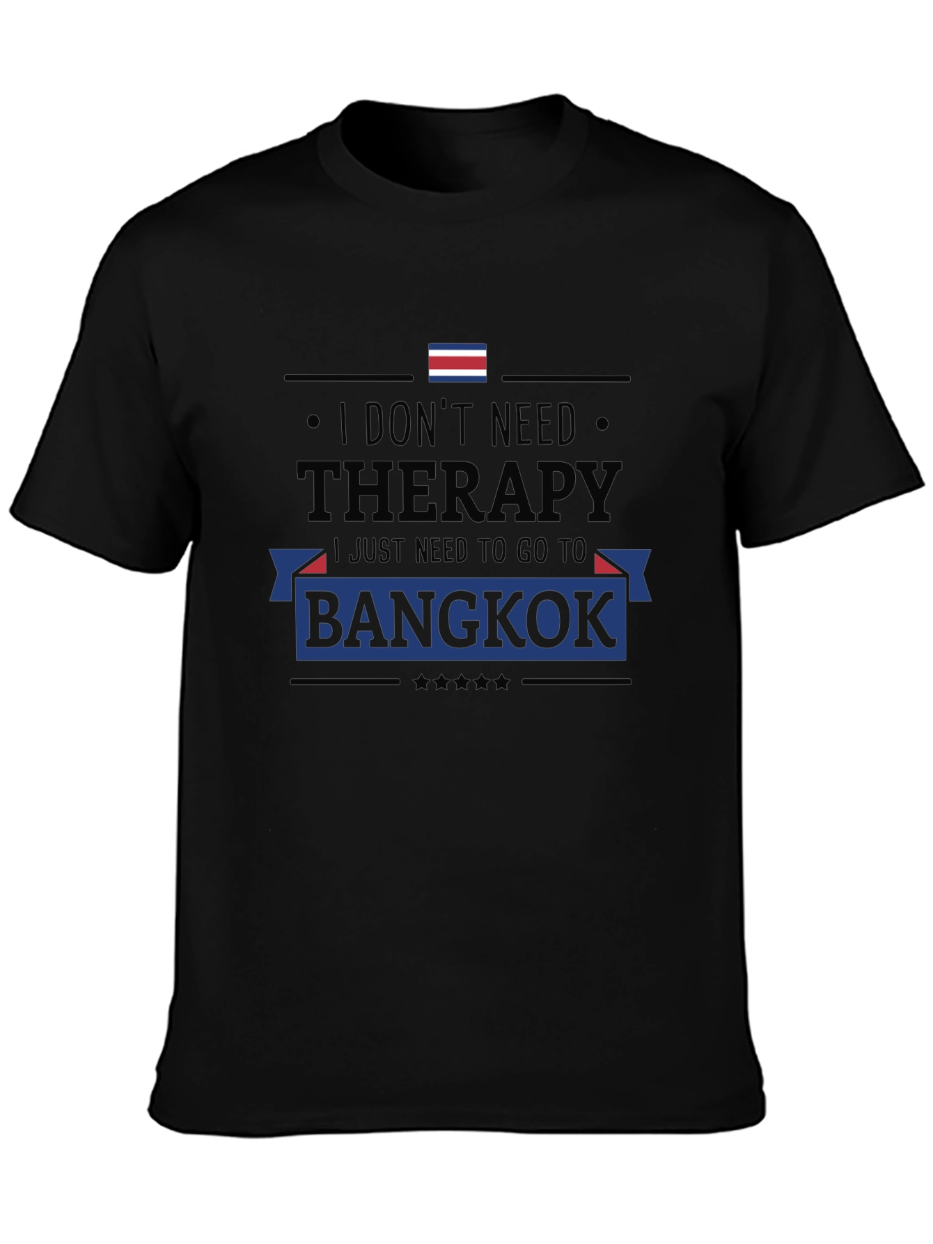 Bangkok Therapy Black Graphic Tee