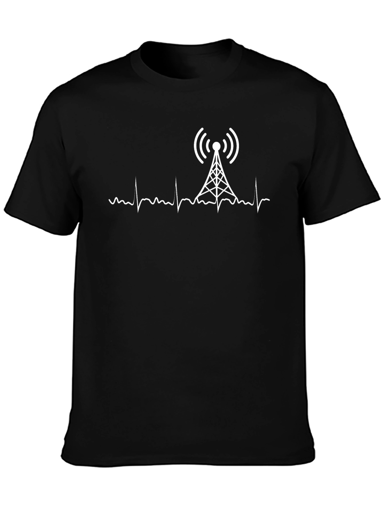 Radio Tower Heartbeat T-Shirt - Operator Gift