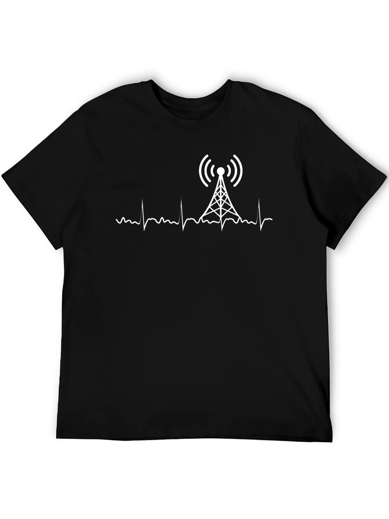 Radio Tower Heartbeat T-Shirt - Operator Gift