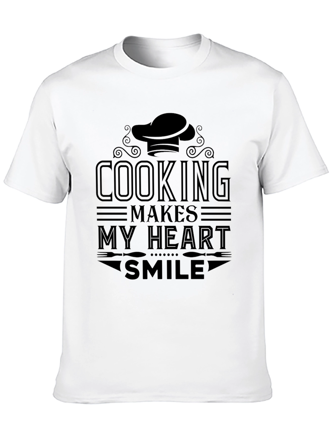 Cooking Makes My Heart Smile Chef T-Shirt