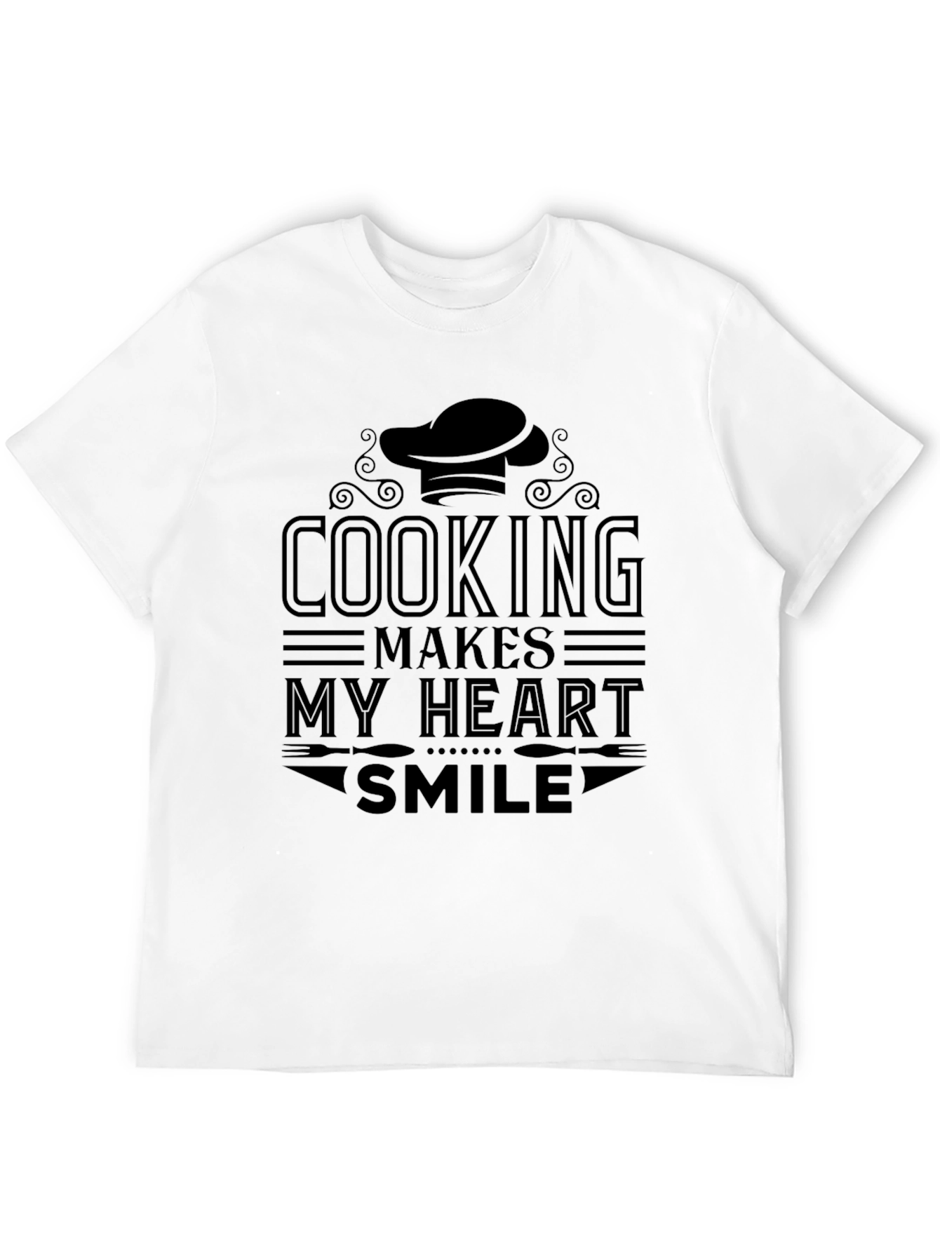 Cooking Makes My Heart Smile Chef T-Shirt