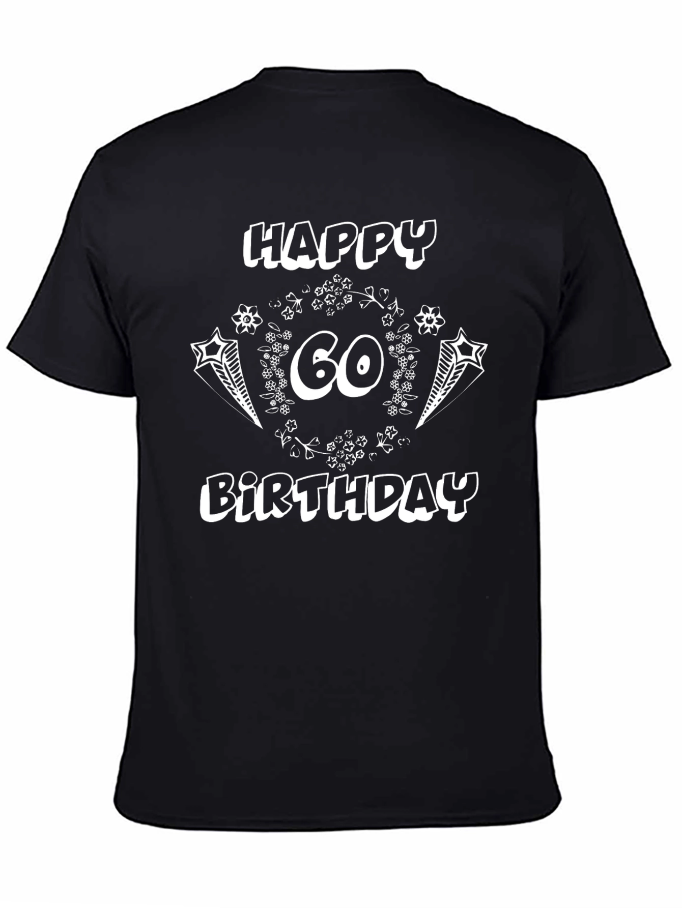 Happy 60th Birthday Black T-Shirt