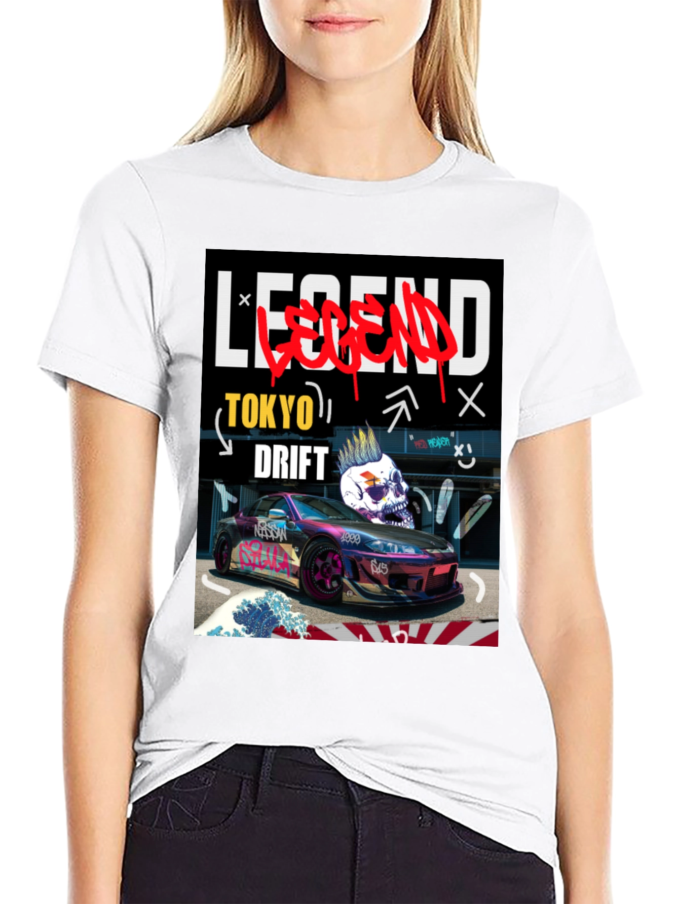 Tokyo Drift Legend Graphic Tee - Black