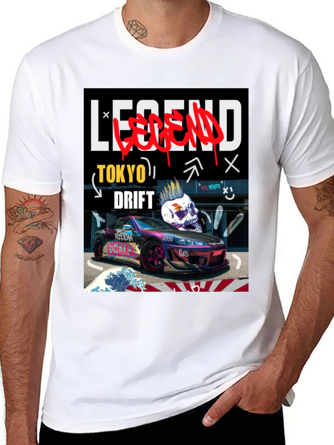 Tokyo Drift Legend Graphic Tee - Black