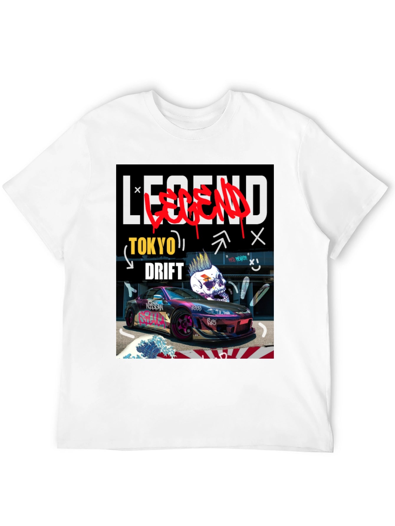 Tokyo Drift Legend Graphic Tee - Black