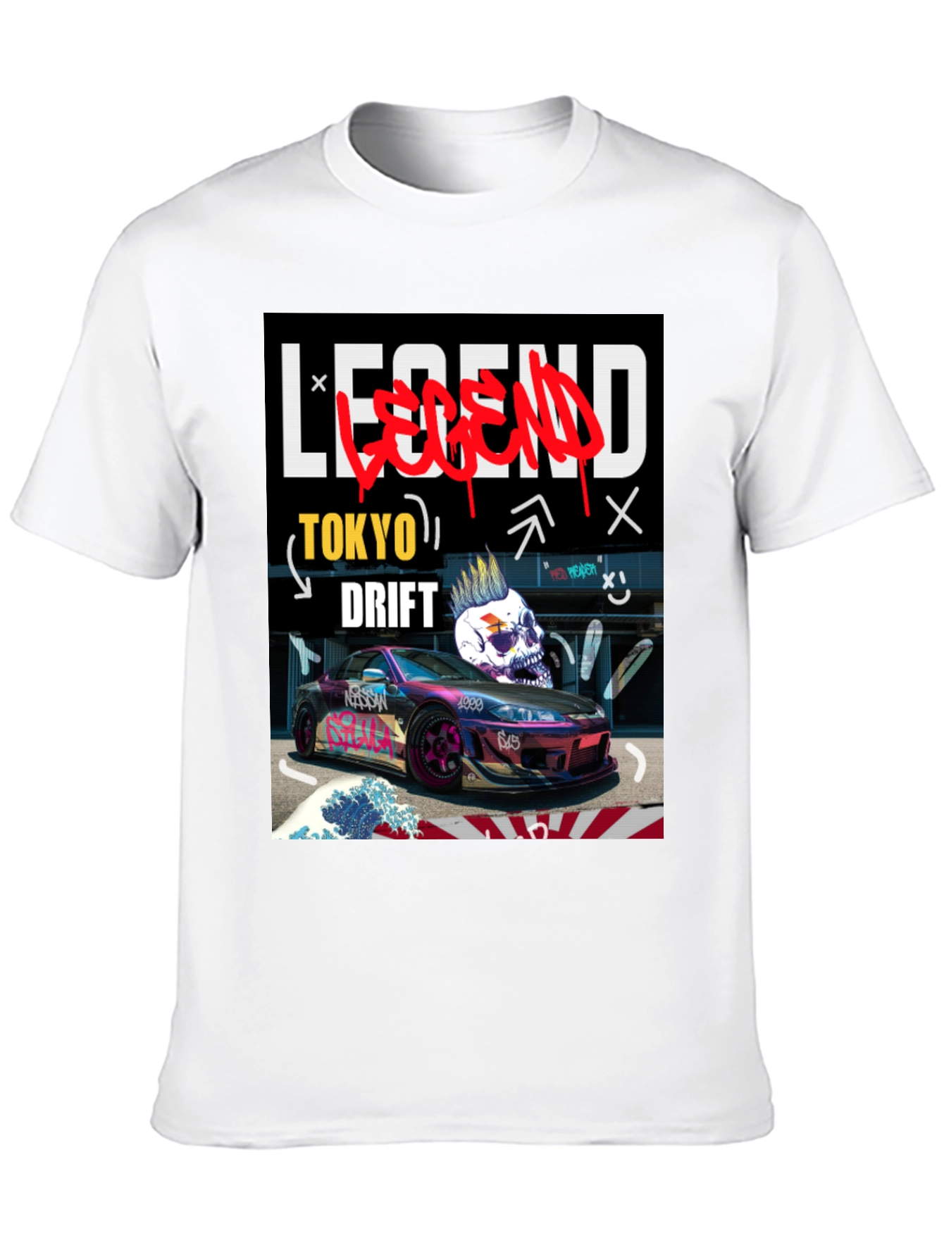Tokyo Drift Legend Graphic Tee - Black