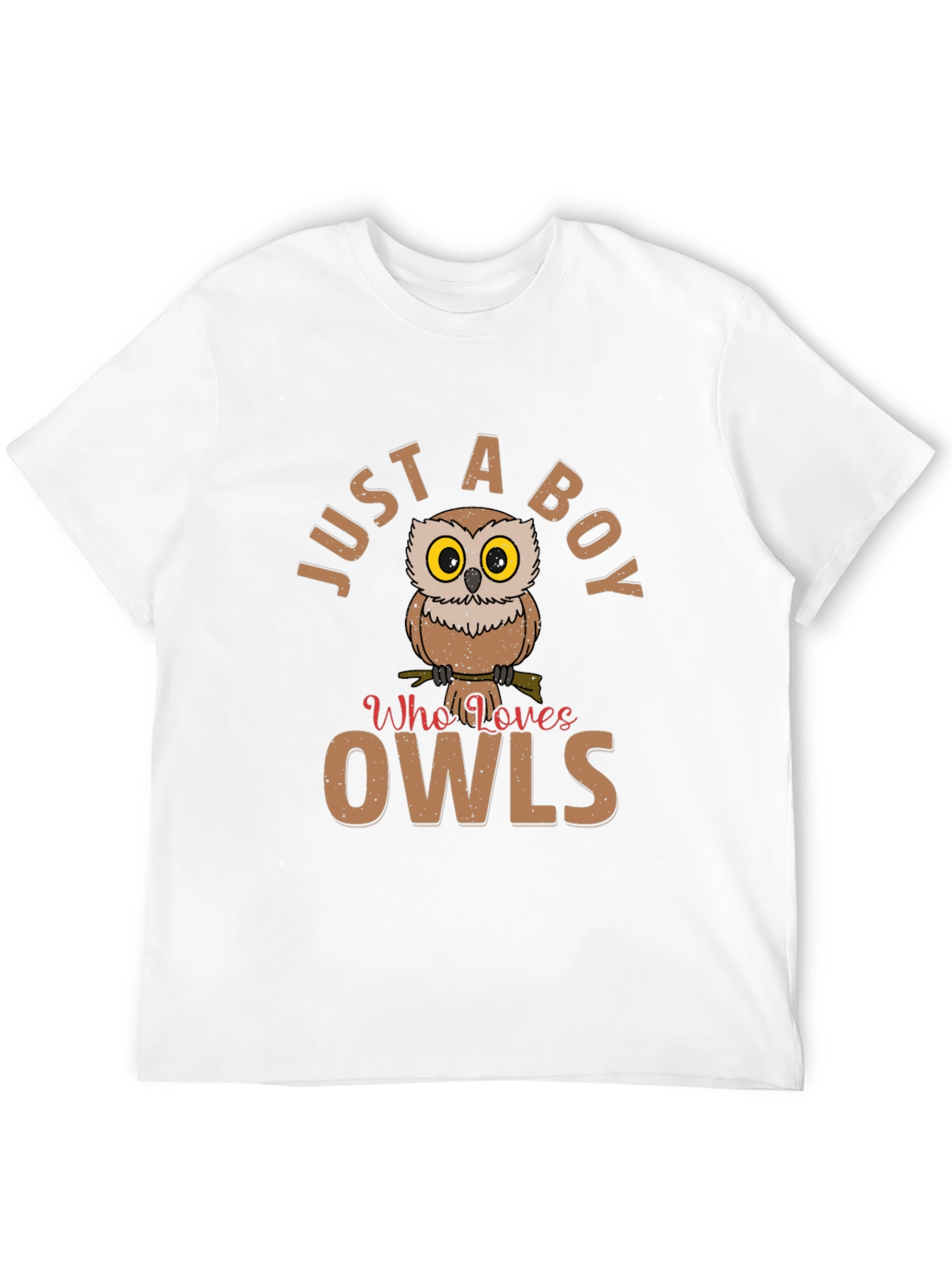 Just a Boy Who Loves Owls T-Shirt
